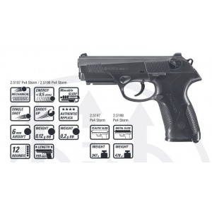 Модель пистолета Umarex Beretta Px4 Storm Spring, Metall Slide 2.5198